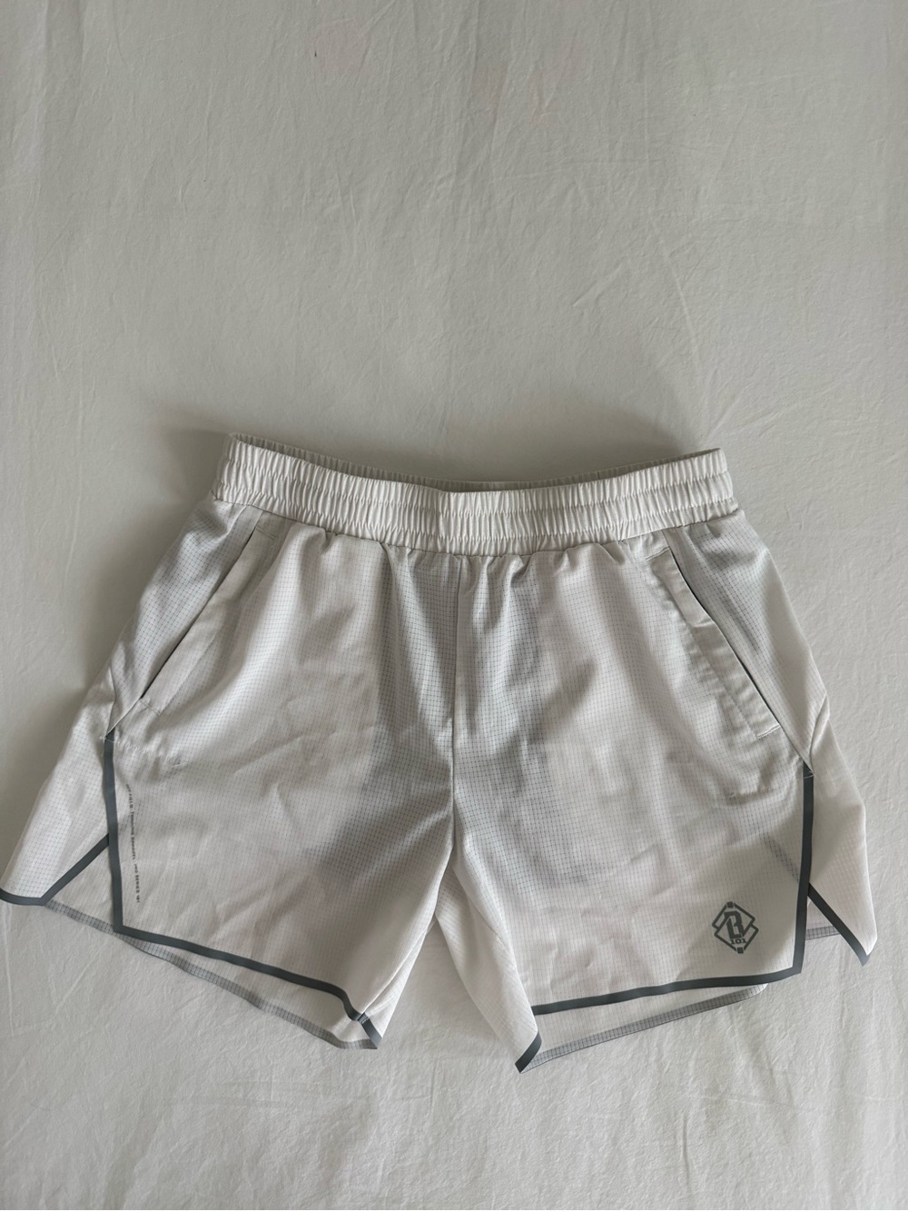 Boys baseball 101 lined  White Shorts with Contrast Trim